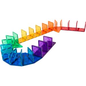Magnetische Spielplatten Regenbogen, 100 Teile