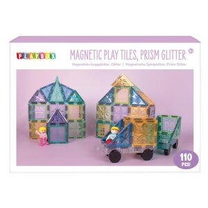 Magnetische Spielplatten Prism Glitter, 110 Teile