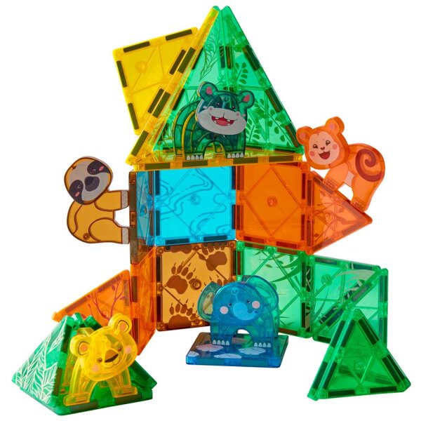 Magnetische Spielplatten Safari, 38 Teile