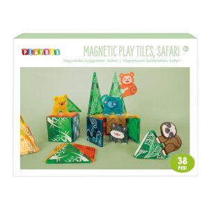 Magnetische Spielplatten Safari, 38 Teile