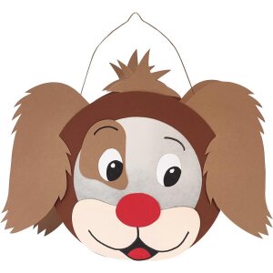 Laternen Bastelset Hund von Prell, 4 Stück