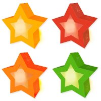 Laternen Bastelset Twinkle Star Neon