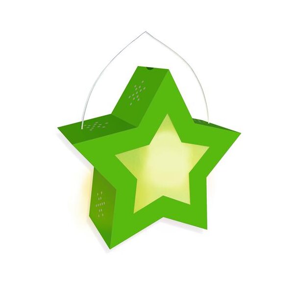 Laternen Bastelset Twinkle Star Neon leuchtgrün