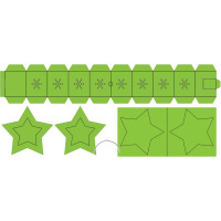 Laternen Bastelset Twinkle Star Neon leuchtgrün