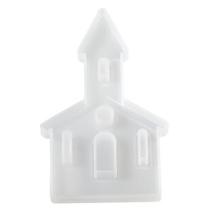 Silikongießform Kirche, 16 x 9 cm