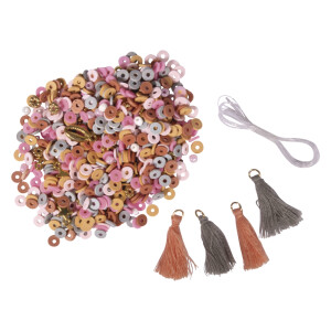 Heishi Perlen Set aus Polymer-Ton