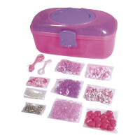 Perlen Bastel Box, 27,8x12,1x13,1cm, versch. Farben+Größen