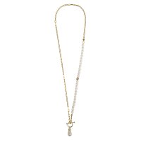BP Kette Click&Match, 2in1: Kette+Armband, mit Glasperlen, gold