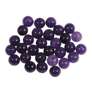 Halbedelsteinperlen Amethyst, ø 6mm, SB-Btl....