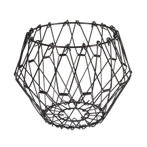 Metall Flexi Korb, 32cm ø, faltbar, schwarz...