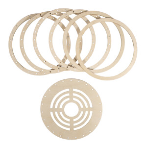 Holz Ringe Set f. Lampen, FSC Mix Credit, 17cm ø,...