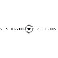 Stempel Von Herzen frohes Fest, 2x10cm