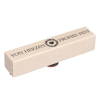 Stempel Von Herzen frohes Fest, 2x10cm