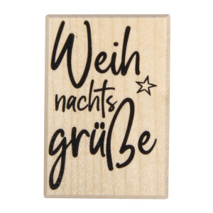Stempel Weihnachtsgrüße, 4x6cm