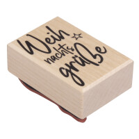 Stempel Weihnachtsgrüße, 4x6cm