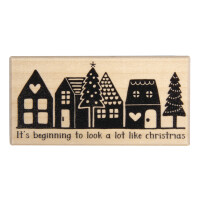 Stempel Little town, 4x8cm
