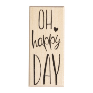 Stempel Oh happy day, 3x7cm