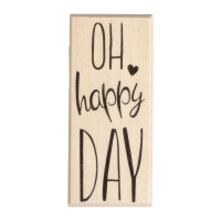 Stempel Oh happy day, 3x7cm