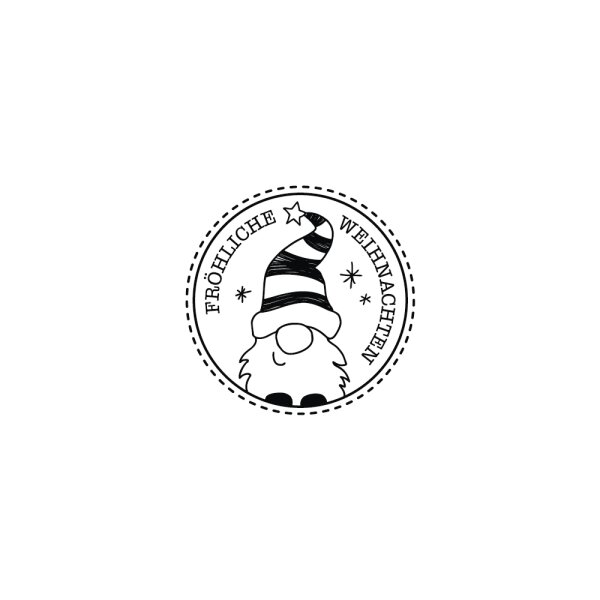 Stempel Wichtel, 3cm ø