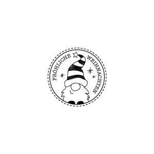 Stempel Wichtel, 3cm ø