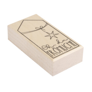 Stempel Oh du fr&ouml;hliche, 4x8cm