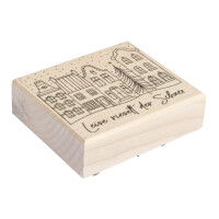 Stempel Leise rieselt der Schnee, 6x7cm