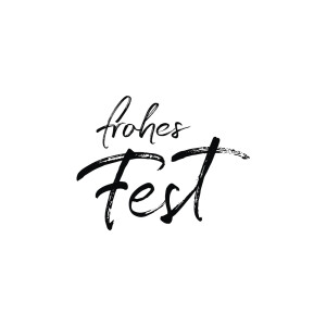Stempel frohes Fest, 4x5cm