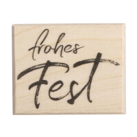 Stempel frohes Fest, 4x5cm