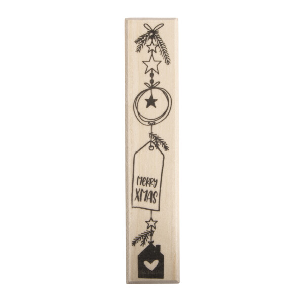 Stempel Merry Xmas, 2x10cm