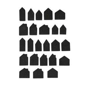 Nupsi Platzhalter Mini Haus, sortiert, SB-Btl. 24Stück