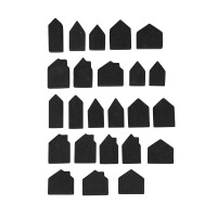 Nupsi Platzhalter Mini Haus, sortiert, SB-Btl. 24Stück