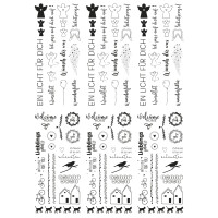 Transferfolie Home + Schutzengel, verschiedene Designs, SB-Btl. 2Bogen