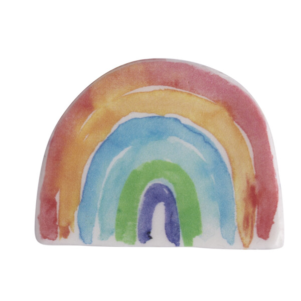 Wachsmotiv Regenbogen, 5x3,8cm, SB-Btl. 1Stück, regenbogen