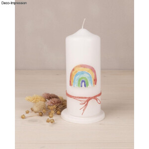 Wachsmotiv Regenbogen, 5x3,8cm, SB-Btl. 1St&uuml;ck, regenbogen