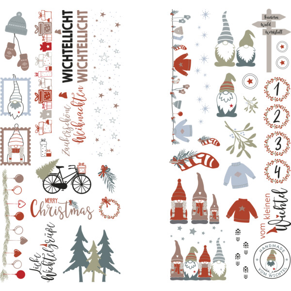 Transferfolie Nordic Winter, verschiedene Designs, SB-Btl. 2Bogen