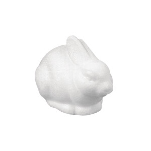 Styropor-Hase, sitzend, 14x8 cm