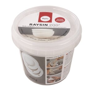 Gießpulver Raysin 200, Eimer 400g, weiß