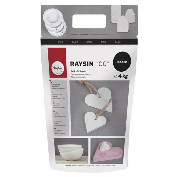 Gießpulver Raysin 100, Beutel 4kg, weiß