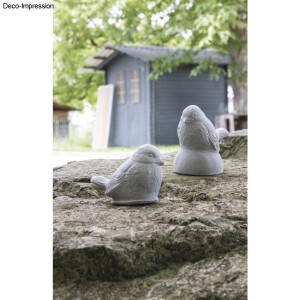 Latex Vollform-Gie&szlig;form: Rotkehlchen, 4,5x6cm ohne Sockel, SB-Btl. 1St&uuml;ck