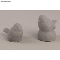 Latex Vollform-Gießform: Rotkehlchen, 4,5x6cm ohne Sockel, SB-Btl. 1Stück