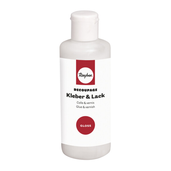Decoupage Kleber&Lack gloss, Flasche 80ml