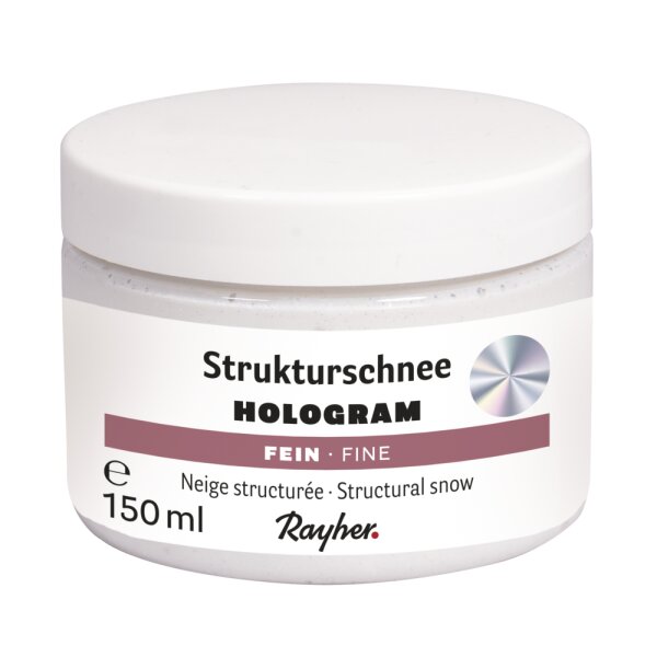 Strukturschnee fein Hologramm, mit Eis-Effekt, Dose 150ml, schneeweiß