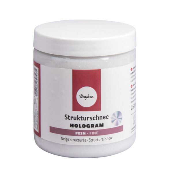 Strukturschnee fein Hologramm, mit Eis-Effekt, Dose 250ml, schneeweiß