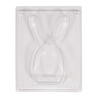 PET Gießform Häschen, Motiv: 12,3x6,8cm, Tiefe bis 1,8cm
