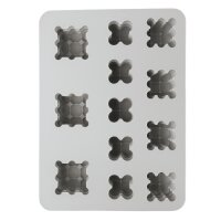 Silikon Gießform Bubble Kerzen, 24,4x18x5cm, 12 Formen, SB-Box 1Stück