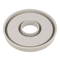 Silikon Gießform Untersetzer Ring, geriffelt, ø 17cm x H 2cm