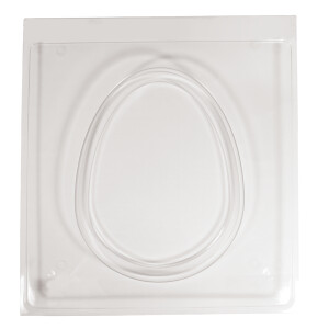 PET Gießform Dekoplatte Eiform, Motiv: 19,8x25cm /...