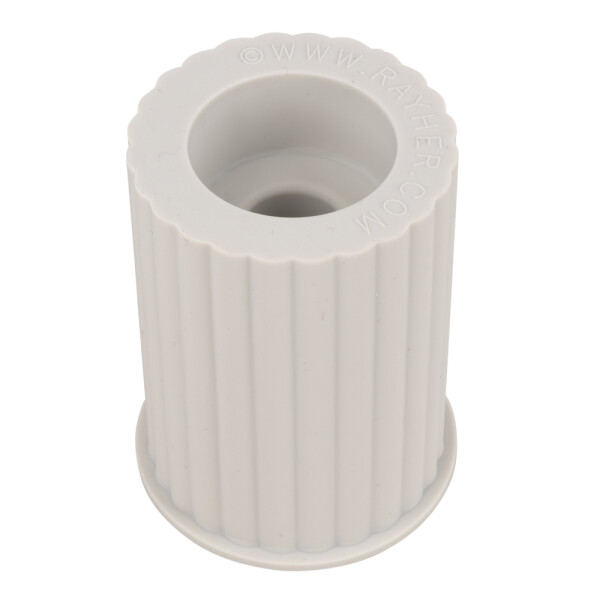Silikon Gießform Kerzenhalter geriffelt, für Teelichter und Stabkerzen, ø52xH80mm