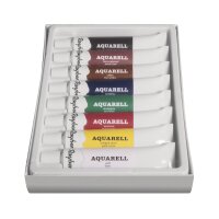 Künstler-Set Aquarellfarben, 8 Farben x 12ml, Set 96ml