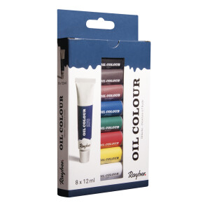 Künstler-Set Ölfarben, 8 Farben x 12ml, Set 96ml